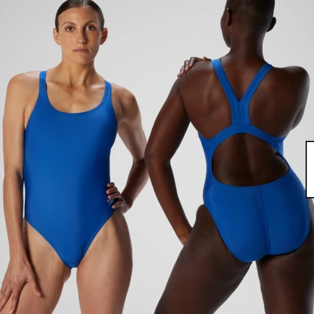 Speedo Women's ProLT Super Proback‎ Solid One Piece Swim Suit Blue Size 30